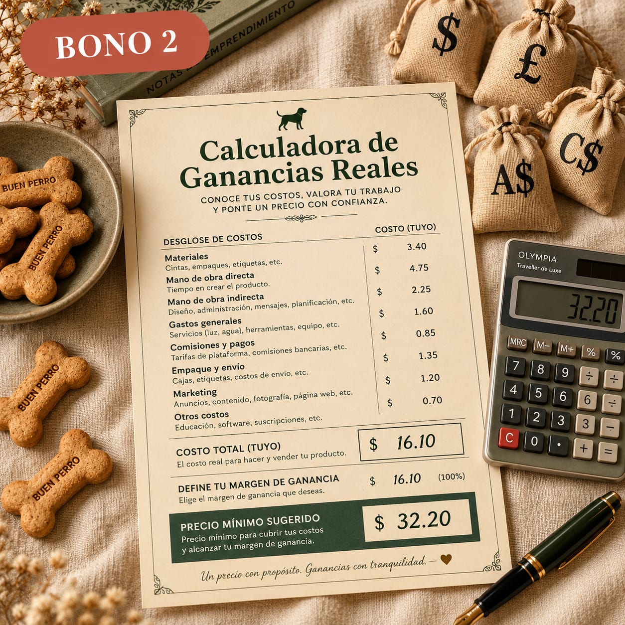 Calculadora de precios TruePrice